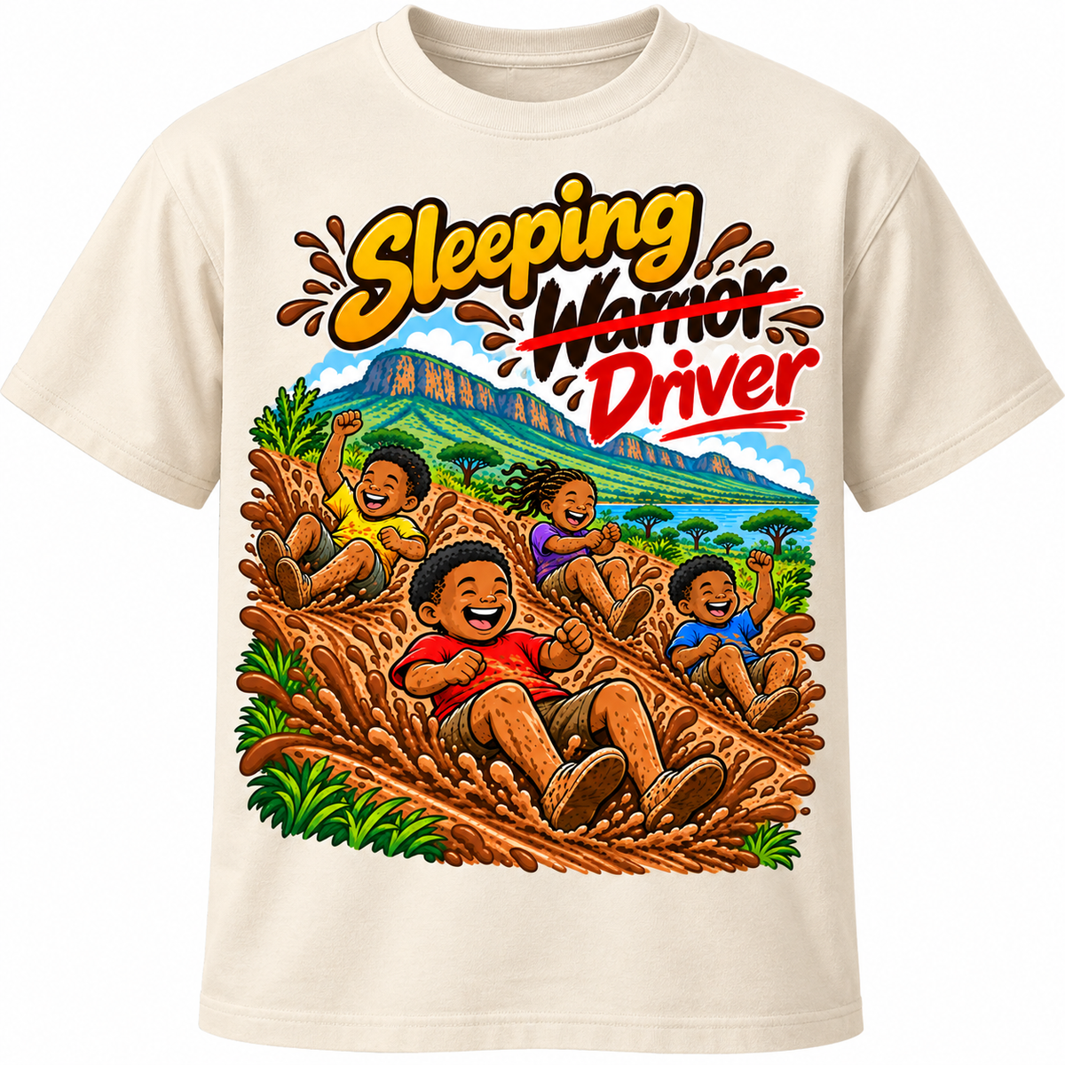 Sleeping Driver Crew Neck T-shirt