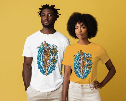 Bird's View Crew Neck T-shirt