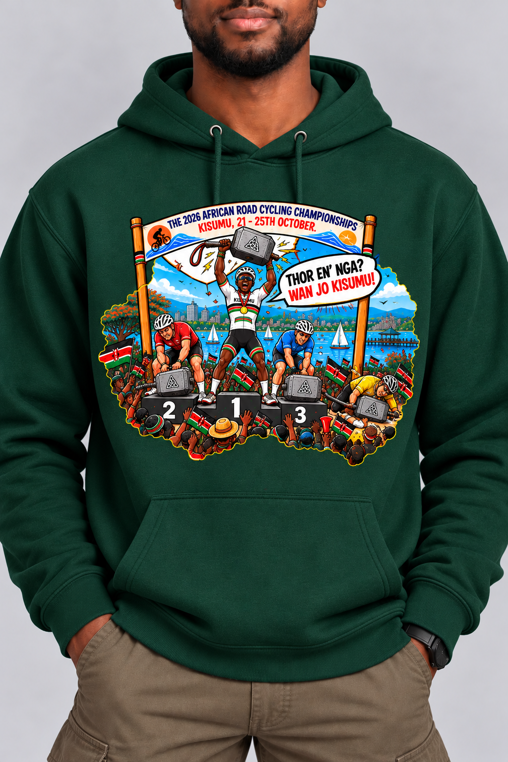 The Hammer of Kisumu - Thunder on Two Wheels | Hoodies