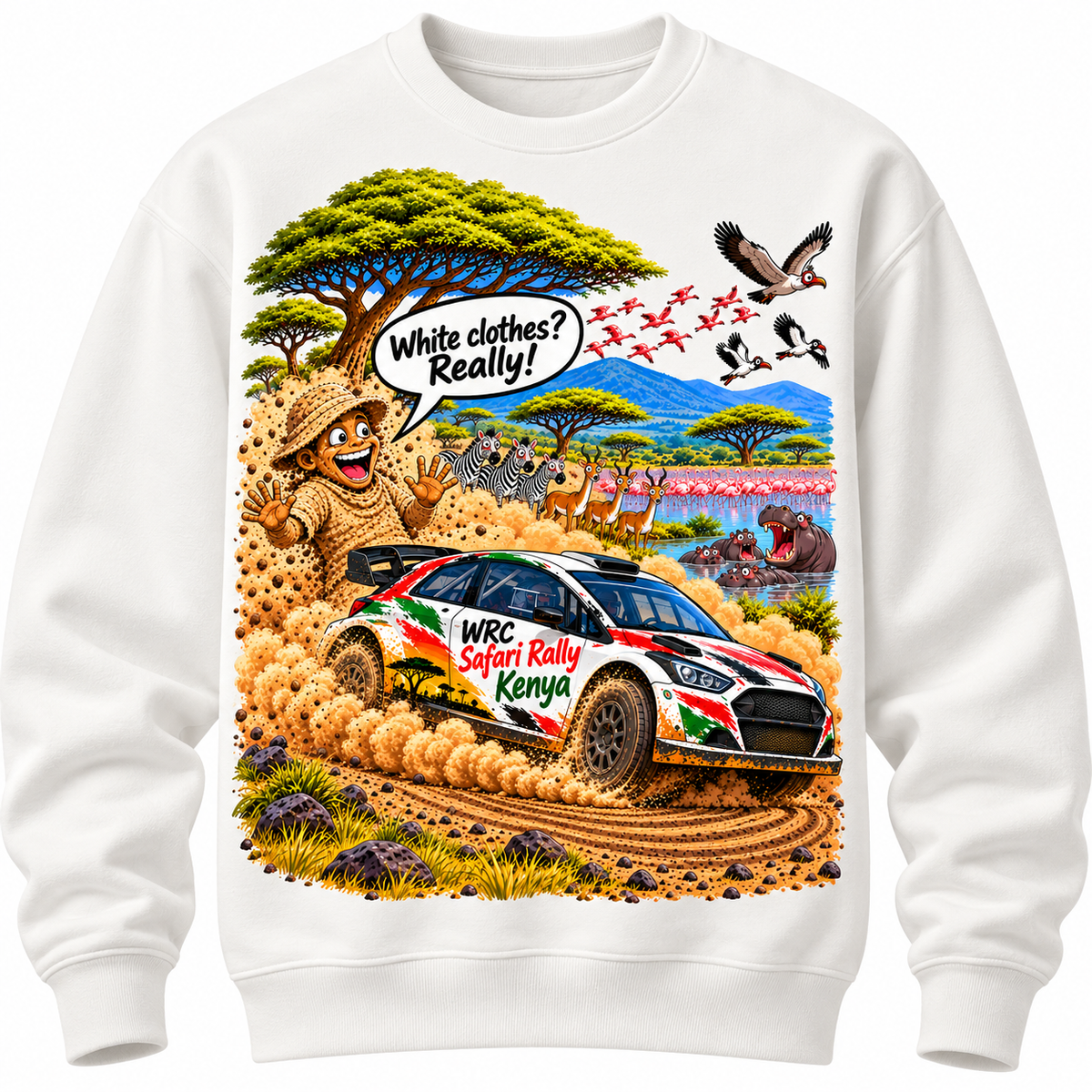 White Clothes Sweatshirt